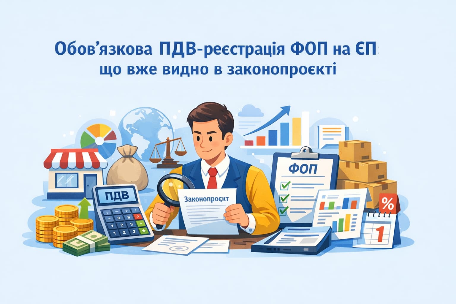 Обов’язкова ПДВ-реєстрація ФОП на ЄП: що вже видно в законопроєкті Обов’язкова ПДВ-реєстрація ФОП на ЄП: що вже видно в законопроєкті