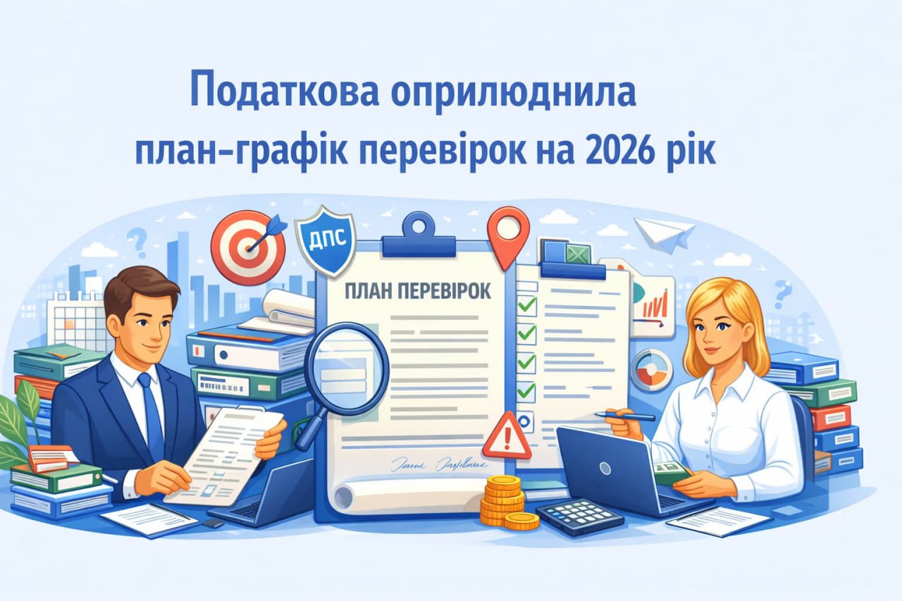 Податкова оприлюднила план-графік перевірок на 2026 рік Податкова оприлюднила план-графік перевірок на 2026 рік