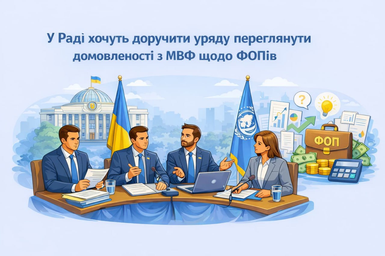 У Раді хочуть доручити уряду переглянути домовленості з МВФ щодо ФОПів У Раді хочуть доручити уряду переглянути домовленості з МВФ щодо ФОПів